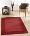 Kitchen & Housewares : Tonal Border Berry Wool Rug 60cm X 120cm (2'x4')