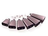 NEW SET of 6 METAL COWBELLS 4-5-6-7-8-9" Aux Drum Kit