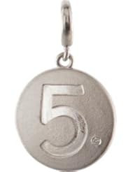 Numeric Disc Charm with Accent Pendant 5 85542