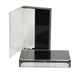 5 Clear & Black Wide Back Cassette Boxes #CABS15BC - 4-1/4