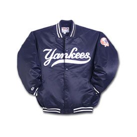 NY Yankees Youth Satin Jacket - Yth Medium 10-12