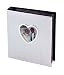 Baby : Silver Satin Heart Cover Photo Album with Free Engraving
