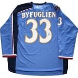Dustin Byfuglien Autographed/Hand Signed Pro Jersey (Atlanta Thrashers)