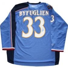 Dustin Byfuglien Autographed/Hand Signed Pro Jersey (Atlanta Thrashers)
