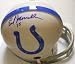 Earl Morrall Autographed/Hand Signed Baltimore Colts Throwback Replica Mini Helmet