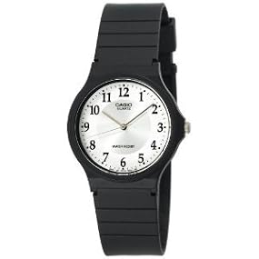 Casio #MQ24-7B3 Men's Casual Rubber Strap Analog Watch