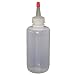 Vestil BTL-RC-4 Low Density Polyethylene (LDPE) Round Squeeze Dispensing Bottle with Removable Red Cap, 1-13/16" Diameter x 5-15/16" Height, 4 oz Capacity, Clear