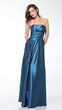 #5206 Bridesmaid Satin Strapless Full Length Dress