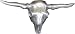 Men's SILVER LONGHORN SKULL Punk Rock Metal Belt Buckle