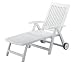 Outdoor Living : Kettler Roma Folding Chaise Lounge Recliner - White