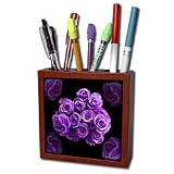 Jaclinart Garden Nature Florals Flowers Roses Bouquet - Dreamy Bright Purple... by 
