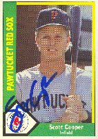 Buy Scott Cooper, Pawtucket Red Sox - Red Sox Affiliate Autographed Card by CMC