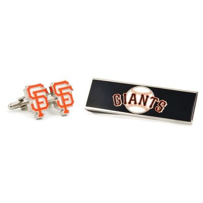San Francisco Giants Cufflinks and Money Clip Gift Set