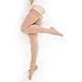 BriteLeafs Opaque Thigh High Compression Stockings Firm Support 20-30 mmHg, Stay-Up Lace Top, Silicone Band, Profssional Grade Graduated Compression - Beige, Medium, Closed Toe