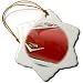 Vintage Auto Hood - 3 Inch Snowflake Porcelain Ornament Vintage Auto Hood - 3 Inch Snowflake Porcelain Ornament