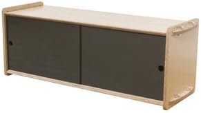 Housefish Key Modular Storage with Door, Short, Maple and Warm Gray