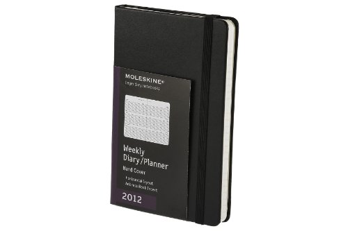 Moleskine 2012 12 Month Weekly Planner Horizontal Black Hard Cover Pocket (Moleskine Legendary Notebooks (Calendars))