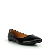 Black Patent Pointy Toe Ballet Flats