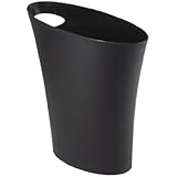 Umbra Skinny Polypropylene Waste Can, Black