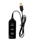 Aquarius USB Multi Hub Expansion Splitter with 4 Port - Black