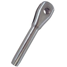 Loos Cableware 667-8X Stainless Steel Fork End for 1/4" Diameter Wire Rope