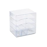 Rubbermaid 94600 Optimizers multifunctional four-way organizer with drawers, letter/a4, clear