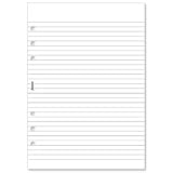 Filofax A5 Ruled Notepad - White