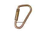 Elk River 17435 FallRated Steel Carabiner with Auto Twist-Lock and Pin, 3600 lbs Gate, 2" Gate Opening