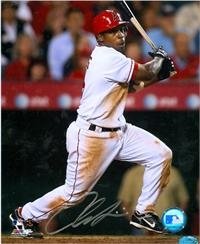 Chone Figgins autographed 8x10 Photo (Los Angeles Angels)