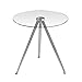 Read Premier Housewares Round Side Table with Glass/Chrome Tripod Legs, 50 x 50 x 50 cm Details Premier Housewares Round Side Table with Glass/Chrome Tripod Legs, 50 x 50 x 50 cm