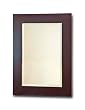 Elite Home Fashions Chatham Collection Framed Beveled-Edge Glass Mirror, Dark Espresso