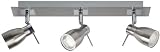 Ranex Bram Byr2608007 Surface Mounted Chromebrushed Steel Trio Bar Spotlight 140 X 400 X 70mm 3x Gu10esl9w Bulbs Included