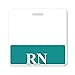 RN Badge Buddy Heavy Duty Horizontal Badge Buddies for Nurses - Spill & Tear Proof Cards - 2 Sided USA Printed Role Identifier Tag Backer by Specialist ID