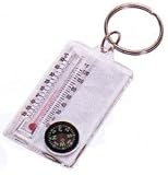 Ledmark Industries Compass Thermometer Key Chain