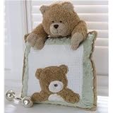 B is for Bear Sage Throw Pillow