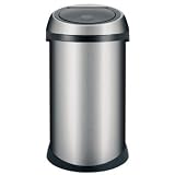Brabantia 378706 Touch Bin 50-Liter Fingerprint-Proof Waste Bin, Brushed Stainless Steel