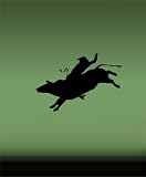 COWBOY ON BULL RODEO WALL VINYL STICKER DECALS ART MURAL D244