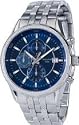 Accurist Men's Quartz Watch With Blue Dial Chronograph Display And Stainless Steel Bracelet MB935N