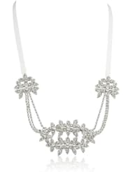 Nina Cazzie Ribbon Crystal Art Deco Necklace