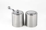 Review StainlessLUX 77511 / Salt Shaker & Pepper Mill Set - Fine Stainless Steel Tableware for Your Home