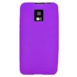 Silicone Gel Skin Sleeve PURPLE Rubber Soft Cover Case for LG P999 / G2X /  ....