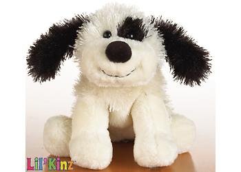 Lil'Kinz Mini Plush Stuffed Animal Black and White Cheeky Dog