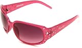 Union Bay Women's U158 Rectangle With Stone Embellishment,Pink Frame,Pink Gradient Lens,One Size
