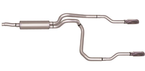 Gibson 66511 Stainless Steel Split Rear Dual Cat Back Exhaust System Reertoolpkooxc