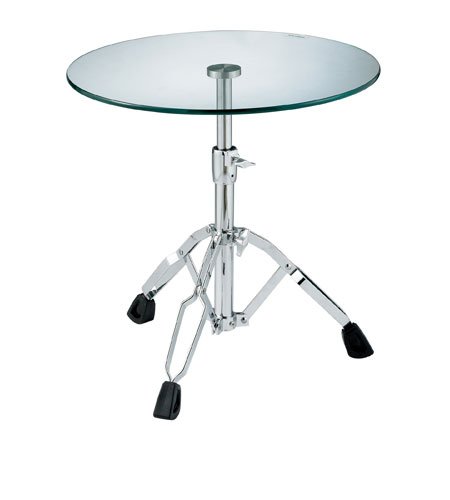 Adesso Adjustable Glass Table x 20dia.)