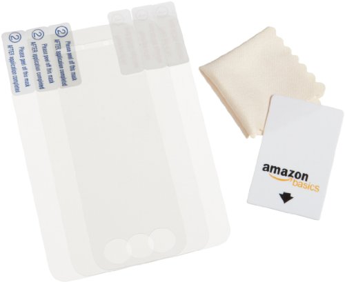 AmazonBasics Screen Protector Film for iPhone 3G; 3GS; 5 pack