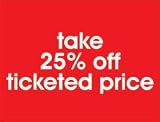 Take 25% Off Ticketed Price - Retail Signs (10pk) - 11