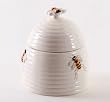 2-piece Set, Honey Bee Beehive Sugar Bowl & Lid, 5.5 Inch, Ceramic