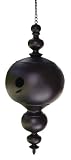 Metallic Black Finial Birdhouse