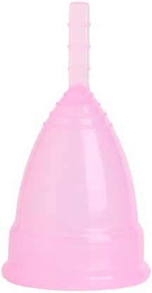 Great Care 100% Medical Silicone Reusable Hypoallergenic Menstrual Solution Feminine Hygiene Protection Period Cup (Small, Pink)